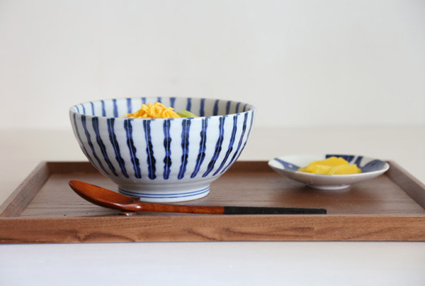 블루라인 면기 일본 우동그릇