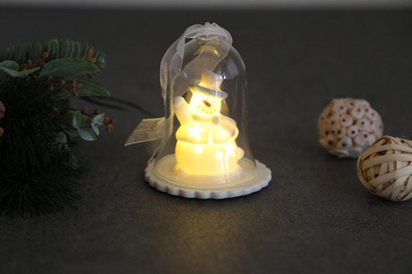 글라스종 눈사람 램프 / 크리스마스 오너먼트