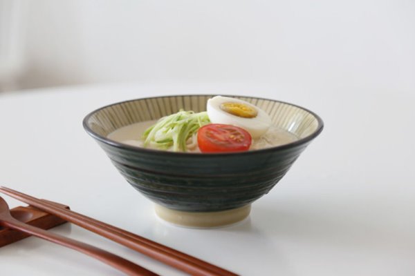 앤틱그린 면기 일본 라면그릇